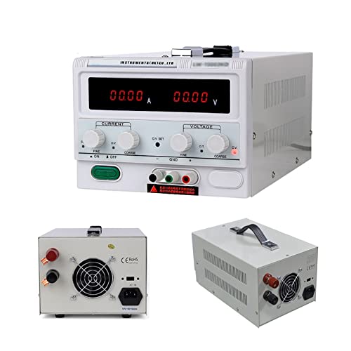 Labornetzgerät, 15V 60A 60V 20A 100V 5A Laborstabilisator DC-Netzteil Einstellbarer Spannungsregler Schaltvariable Bankquelle(15V 30A) von NGBFF