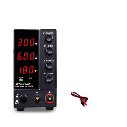 Labornetzgerät, Einstellbare DC-Stromversorgung 30 V 10 A 60 V 5 A Labortisch-Stromquelle Stabilisierter Spannungsregler for die Stromversorgung(NPS306W) von NGBFF