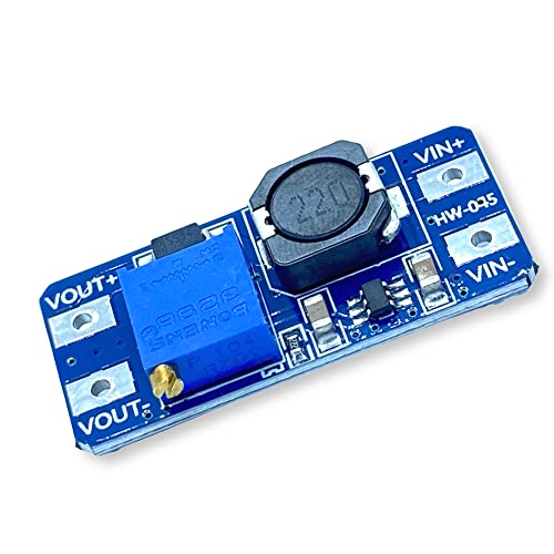NGEN MT3608 DC-DC Adjustable Step-Up Booster Module 2A Boost Voltage Regulator Board Ideal for Low-Power Arduino and Raspberry Pi Projects von NGEN