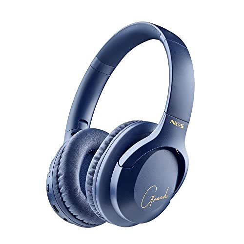 NGS ARTICA Greed Blue - Supra-aurale kabellose Kopfhörer, kompatibel mit Bluetooth-Technologie, leicht und faltbar, integriertes Mikrofon, 40 Stunden Batterielebensdauer, Farbe Blau NGS ARTICA Greed Blue - Supra-aurale kabellose Kopfhörer, kompatibel mit Bluetooth-Technologie, leicht und faltbar, integriertes Mikrofon, 40 Stunden Batterielebensdauer, Farbe Blau von NGS