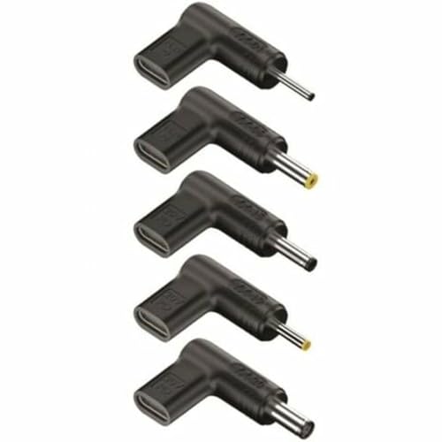 NGS BUD-AS - Packung mit 5 USB-C-Steckern für ASUS-Laptops mit Schnellladung, integriertem PD-Chip, rechtwinkligem Design, kompatibel mit verschiedenen ASUS-Modellen von NGS
