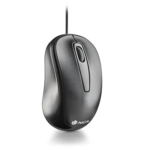 NGS Easy Delta - Optische kabelgebundene Desktop-Maus 1200 DPI mit USB-Anschluss, 3 Tasten von NGS