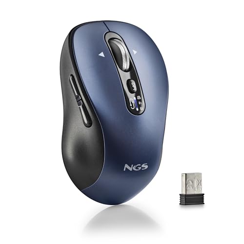 NGS Infinity-RB Maus, Schwarz/Blau, 3200 DPI von NGS