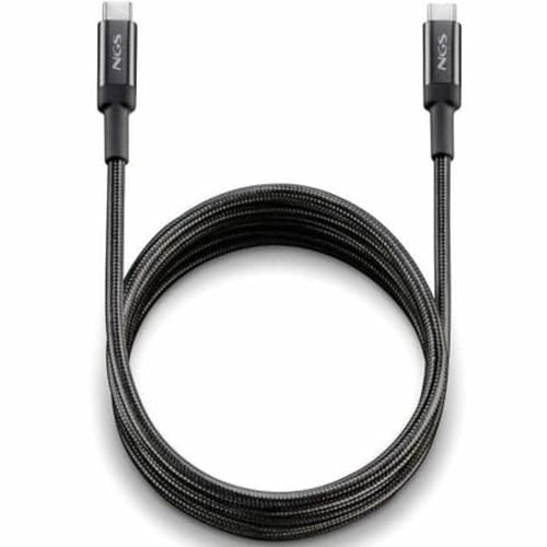 NGS KNOT 65W-3-3 m USB-C-auf-USB-C-Kabel, 65 W Schnellladung, 480 Mbit/s Datenübertragung, hohe Haltbarkeit, ideal für Handys, Tablets und Laptops von NGS