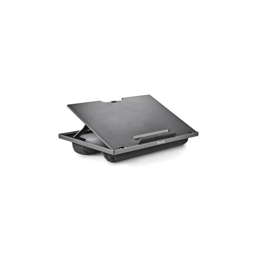 NGS LAPNEST - Multifunktionaler und ergonomischer Laptopständer für Laptops bis zu 15,6" mit gepolsterter Basis, verstellbar in 8 Höhenstufen von NGS