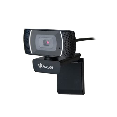 NGS XPRESSCAM1080 - Full HD 1920x1080 Webcam mit USB 2.0 Anschluss, integriertem Mikrofon, realer 2Mpx Auflösung und Plug&Play von NGS