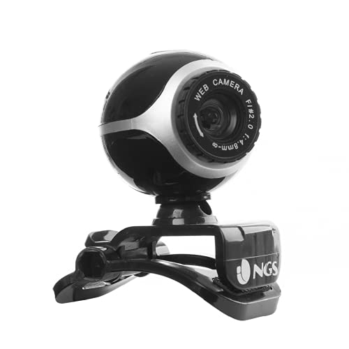 NGS XPRESSCAM300 - Webcam mit Mikrofon für PC, VGA-Auflösung, USB 2.0-Anschluss und Plug&Play von NGS