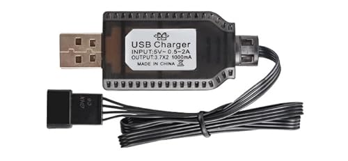 RC Ladegerät 7,4V LiPo Akku Ladegerät USB Kabel mit SM-3 PIN Stecker Überladeschutz Kurzschlusssicherung LED-Ladeanzeige für RC Ferngesteuerte Autos, Drohnen, Quadcopter, Hubschrauber RC Ladegerät 7,4V LiPo Akku Ladegerät USB Kabel mit SM-3 PIN Stecker Überladeschutz Kurzschlusssicherung LED-Ladeanzeige für RC Ferngesteuerte Autos, Drohnen, Quadcopter, Hubschrauber von NGUIT