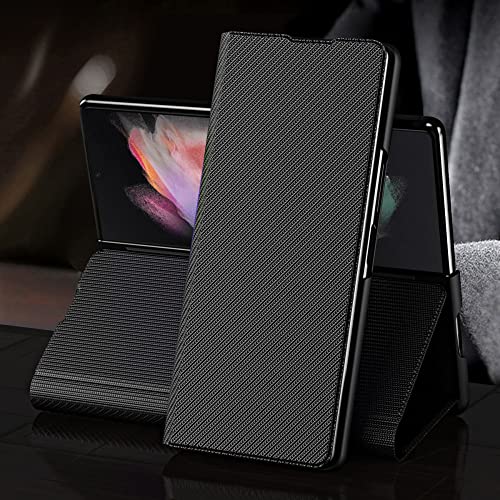 NHDCJF Brieftaschen-Leder-Handyhülle für Samsung Galaxy Z Fold 6 3 4 5G fold6 Fold4 Fold3 Fold5 Fold2 Fold 5 2 Matte Cover, Schwarz, für Samsung Z Fold 2 NHDCJF Brieftaschen-Leder-Handyhülle für Samsung Galaxy Z Fold 6 3 4 5G fold6 Fold4 Fold3 Fold5 Fold2 Fold 5 2 Matte Cover, Schwarz, für Samsung Z Fold 2 von NHDCJF