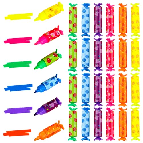 NHDDGR Bunte Mini-Textmarker in Süßigkeitenform, 24 Stück Gadget Geburtstag Kinder Mitgebsel Ende Party Geburtstag Bunte Textmarker Geschenkideen für Schule, Geburtstag und Abschlussfeiern NHDDGR Bunte Mini-Textmarker in Süßigkeitenform, 24 Stück Gadget Geburtstag Kinder Mitgebsel Ende Party Geburtstag Bunte Textmarker Geschenkideen für Schule, Geburtstag und Abschlussfeiern von NHDDGR