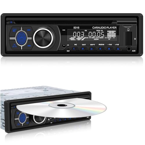 1Din Autoradio CD Player - Radio Mit Cd Player mit Bluetooth Freisprechfunktion - Audio Empfänger mit AM/FM Radio - DVD/USB/SD Karten/AUX Anschluss + Fernbedienung 1Din Autoradio CD Player - Radio Mit Cd Player mit Bluetooth Freisprechfunktion - Audio Empfänger mit AM/FM Radio - DVD/USB/SD Karten/AUX Anschluss + Fernbedienung von NHOPEEW