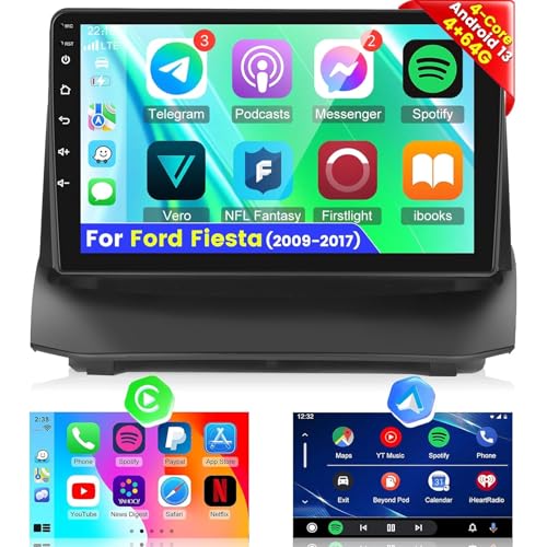 4 + 64G Android 13 Autoradio für Ford Fiesta 2009-2017 - Drahtlos Carplay & Android Auto - 9 Zoll Touchscreen mit EQ WiFi GPS FM RDS Mirror Link + AHD Rückfahrkamera & Mikrofon 4 + 64G Android 13 Autoradio für Ford Fiesta 2009-2017 - Drahtlos Carplay & Android Auto - 9 Zoll Touchscreen mit EQ WiFi GPS FM RDS Mirror Link + AHD Rückfahrkamera & Mikrofon von NHOPEEW