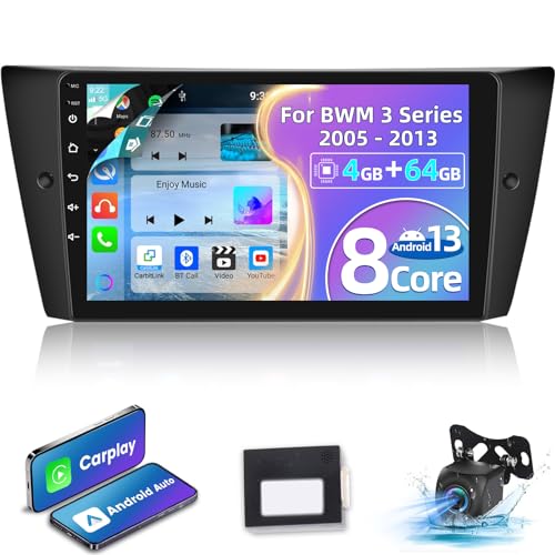 8 Kern Android-Autoradio für BMW E90 E91 E92 E93 2005-2013 - Kabelloses Carplay & Android Auto - 4 + 64G 9 Zoll Touchscreen DSP Radio - WiFi/GPS/SWC + AHD Rückfahrkamera & MIC 8 Kern Android-Autoradio für BMW E90 E91 E92 E93 2005-2013 - Kabelloses Carplay & Android Auto - 4 + 64G 9 Zoll Touchscreen DSP Radio - WiFi/GPS/SWC + AHD Rückfahrkamera & MIC von NHOPEEW