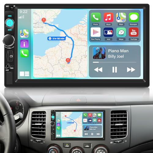 NHOPEEW 2Din 7 Zoll Autoradio mit IOS/Android Mirror Link - 2 Din Autoradio Unterstützung Bluetooth FM EQ Lenkradsteuerung USB AUX SD Karte + HD Rückfahrkamera NHOPEEW 2Din 7 Zoll Autoradio mit IOS/Android Mirror Link - 2 Din Autoradio Unterstützung Bluetooth FM EQ Lenkradsteuerung USB AUX SD Karte + HD Rückfahrkamera von NHOPEEW