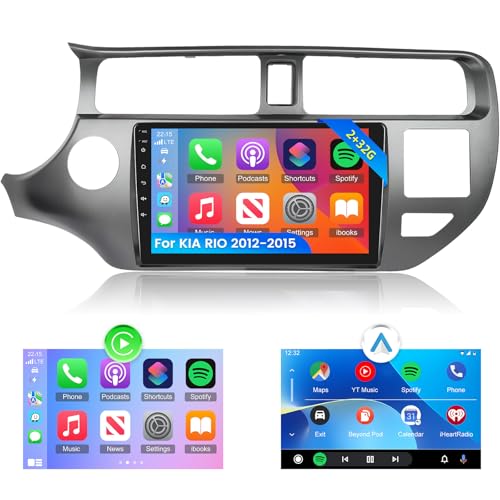 NHOPEEW Autoradio für KIA Rio 2012-2015 mit Drahtlos Carpaly & Android Auto - Android 13 Autoradio mit WiFi GPS Lenkradsteuerung EQ Split Screen + Rückfahrkamera&Mic NHOPEEW Autoradio für KIA Rio 2012-2015 mit Drahtlos Carpaly & Android Auto - Android 13 Autoradio mit WiFi GPS Lenkradsteuerung EQ Split Screen + Rückfahrkamera&Mic von NHOPEEW