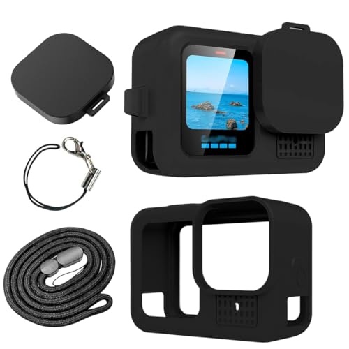 NHQZ Silikon Schutzhülle für Hero 13/Hero12/Hero 11/Hero 10/Hero 9,Objektivdeckel & Displayschutz & Lanyard für G0 pro Hero 13 Hero 12 Hero 11 Hero 10 Hero 9 Schwarz Zubehör Kit NHQZ Silikon Schutzhülle für Hero 13/Hero12/Hero 11/Hero 10/Hero 9,Objektivdeckel & Displayschutz & Lanyard für G0 pro Hero 13 Hero 12 Hero 11 Hero 10 Hero 9 Schwarz Zubehör Kit von NHQZ