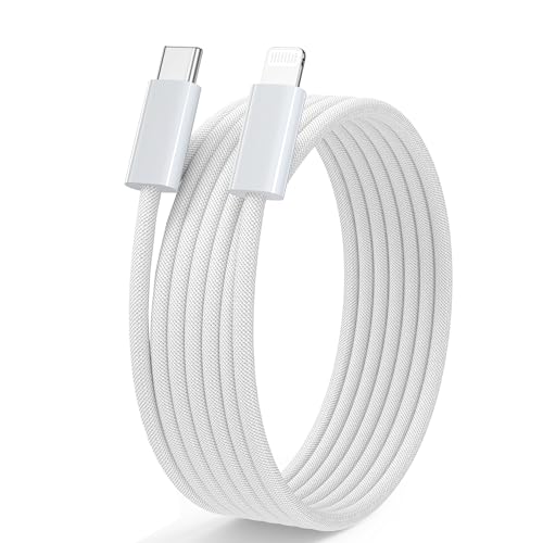 USB C auf Lightning Kabel 0.3M, iPhone Ladekabel Original [Apple MFi Zertifiziert] Power Delivery Nylon iPhone Ladekabel USB C für iPhone 14 13 12 11 Pro/Pro Max, XS XR X, iPad Air von NIBIKIA