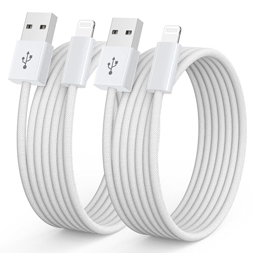 iPhone Ladekabel Original Apple Ladekabel 2Pack 2M, Lightning Kabel MFi-Zertifiziert Schnellladekabel für iPhone 14 13 12 11 Pro/Pro Max/Mini, XR XS Max X, 8 7 6 6s Plus, 5s 5 SE iPhone Ladekabel Original Apple Ladekabel 2Pack 2M, Lightning Kabel MFi-Zertifiziert Schnellladekabel für iPhone 14 13 12 11 Pro/Pro Max/Mini, XR XS Max X, 8 7 6 6s Plus, 5s 5 SE von NIBIKIA