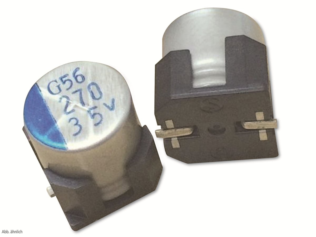 NIC Hybrid Aluminium Elektrolytkondensator SMD, NSPE-HF151M35V8X10.5NLBYF, 150µF, 35V, 20% von NIC