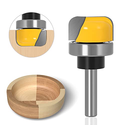 NICAVKIT 8 mm Schaft Schüssel und Tablett Vorlage Fräser Bit, Oberfräser Schüssel-Fräs-Bit Hohlkehlfräser Nutfräser-Set für Holzbearbeitung Shaker Cutter Werkzeuge von NICAVKIT