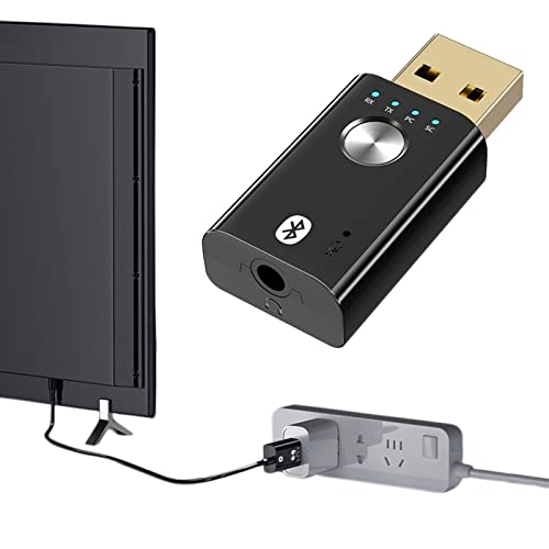 NICERAM 3 Pcs USB-Wireless-Adapter | 4-in-1 BT 5.1 Audio-Sender | Plug-and-Play-4-in-1- -Wireless-Audio-Sender-Adapter von NICERAM