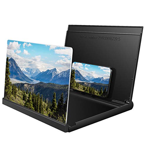 NICERIO 3D Universal Bildschirmlupe,Faltbare 12 Zoll HD Smartphone Bildschirm Verstärker mit Handy Saugnapf zum Ansehen von Videofilmen,kompatibel für Huawei/iPhone/Samsung/,alle Smartphones(Schwarz) NICERIO 3D Universal Bildschirmlupe,Faltbare 12 Zoll HD Smartphone Bildschirm Verstärker mit Handy Saugnapf zum Ansehen von Videofilmen,kompatibel für Huawei/iPhone/Samsung/,alle Smartphones(Schwarz) von NICERIO