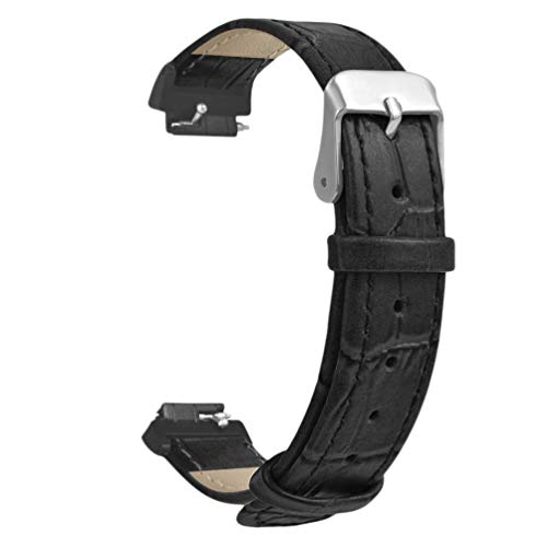 NICERIO Kompatibel für Inspire & Inspire HR Uhrenarmband - Korn Uhrenarmband Leder Fitness Tracker Ersatzzubehör Armband Armband von NICERIO