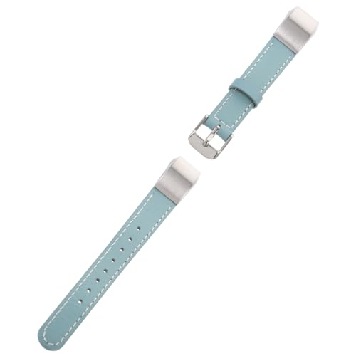 NICERIO kompatibel für Fitbit alta hr armbänder Leder Armband ersatz Leder verstellbare armbänder kompatibel für Fitbit alta hr (Haze Blue) von Majen