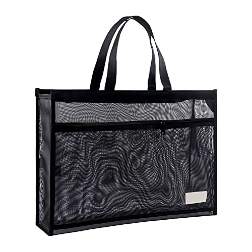 Transporttasche A3 Zeichenmappe Aufbewahrungstasche Nylon Netztasche Kunstmappe Tragetasche Kunstwerk Zeichnungtasche Dokumententasche mit Griffen, Schwarz/Blau Transporttasche A3 Zeichenmappe Aufbewahrungstasche Nylon Netztasche Kunstmappe Tragetasche Kunstwerk Zeichnungtasche Dokumententasche mit Griffen, Schwarz/Blau von NICEYEA