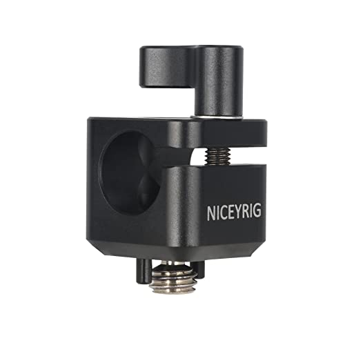 NICEYRIG 15 mm Stangenhalter auf Kaltschuh, kompatibel mit 0,95 cm (3/8 Zoll) Befestigungsschraube, für EVF-Halterung, Follow Focus Mikrofon – 494 von NICEYRIG