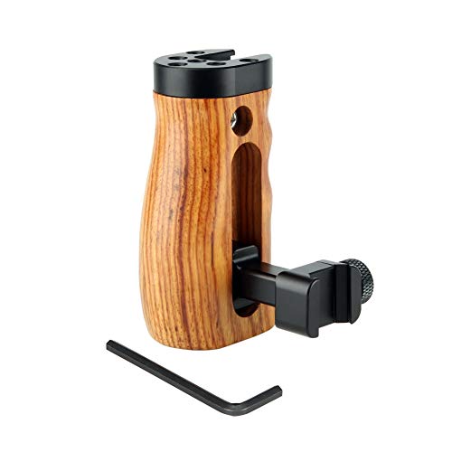 NICEYRIG Holzgriff mit NATO-Klemme mit Integrierter Kaltschuhhalterung, Gewindebohrungen Handgriff für DSLR Kamera Cage NICEYRIG Holzgriff mit NATO-Klemme mit Integrierter Kaltschuhhalterung, Gewindebohrungen Handgriff für DSLR Kamera Cage von NICEYRIG