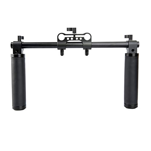 NICEYRIG Kamera Handle Kit mit 15mm Rod Clamp 30cm Lange Stange für Kamera DSLR Shoulder Rig Support System von NICEYRIG