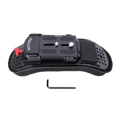 NICEYRIG Kamera Schulterpolster Schulterstütz Set,Schnellspanner Schulter Rig mit Schnellwechsel-Grundplatte für DSLR Kamera und Camcorder Montage, 15-mm-Stangen, Filmstabilisator von NICEYRIG