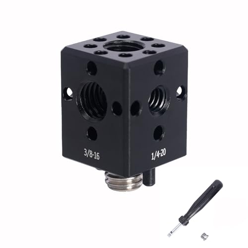 NICEYRIG Kamera-Zubehör-Halterung Erweiterung für ARRI Ortungsloch, 5-in-1 DSLR-Käfig-Konverter-Adapter für Kugelkopf-Magicarm, Reibungsarm, Kaltschuhadapter, 15 mm Stangenklemme – 565 NICEYRIG Kamera-Zubehör-Halterung Erweiterung für ARRI Ortungsloch, 5-in-1 DSLR-Käfig-Konverter-Adapter für Kugelkopf-Magicarm, Reibungsarm, Kaltschuhadapter, 15 mm Stangenklemme – 565 von NICEYRIG