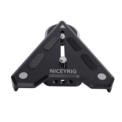 NICEYRIG Manfrotto Universal-Kamera-Schnellwechsel-Grundplatte, Schnellverbindungsplatte, Schnellwechsel-QR-Platte mit 1/4-20 Gewindelöchern für Manfrotto-Kamera, DSLR-Kamera, Kinokamera, Camcorder NICEYRIG Manfrotto Universal-Kamera-Schnellwechsel-Grundplatte, Schnellverbindungsplatte, Schnellwechsel-QR-Platte mit 1/4-20 Gewindelöchern für Manfrotto-Kamera, DSLR-Kamera, Kinokamera, Camcorder von NICEYRIG