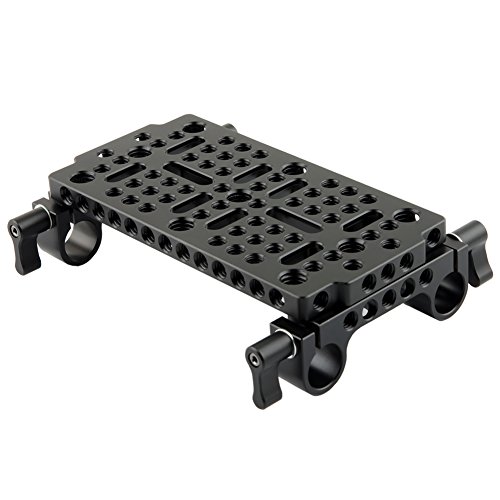 NICEYRIG Multifunktions-Käse Teller Mount Grundplatte mit doppelter 15 mm Schiene Clamp für DSLR-Kamera Schulter Rig NICEYRIG Multifunktions-Käse Teller Mount Grundplatte mit doppelter 15 mm Schiene Clamp für DSLR-Kamera Schulter Rig von NICEYRIG