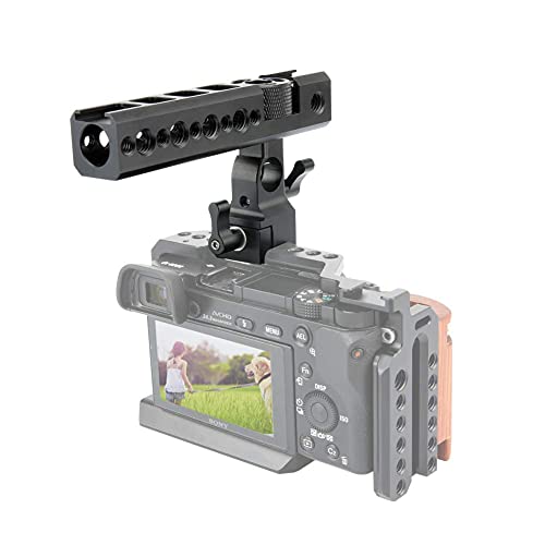 NICEYRIG NATO Rail Top Clamp So-ny Griff Handle Rig Quick Release mit 15 mm Rod Clamp und kalten Schuh für So-ny A6500 Cage/DSLR Kamera/Camcorder Cage Rig NICEYRIG NATO Rail Top Clamp So-ny Griff Handle Rig Quick Release mit 15 mm Rod Clamp und kalten Schuh für So-ny A6500 Cage/DSLR Kamera/Camcorder Cage Rig von NICEYRIG