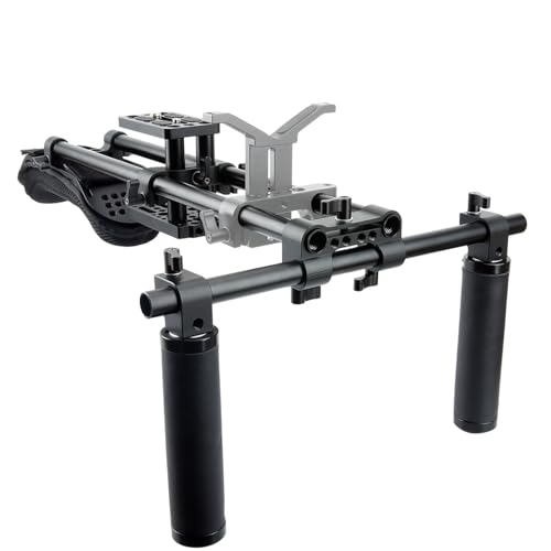 NICEYRIG Schulter-Rig-Stützfilm-Maker-System mit Kamera-/Camcorder-Baseplate Mount Slider Kit von NICEYRIG