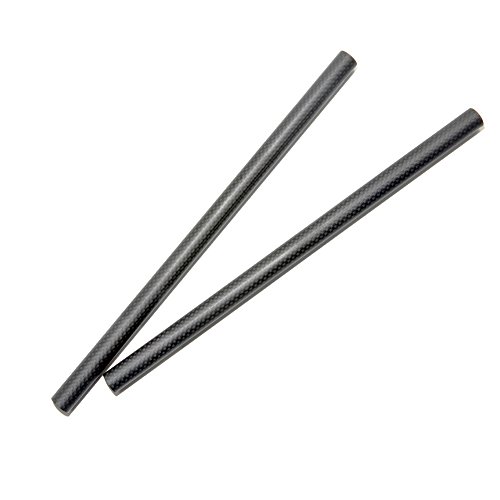 NICEYRIG15mm Rod Kamera Kohlefaser Stange, 30cm Länge für DSLR Schulter Rig 15 mm Schiene Support System(2pcs) von NICEYRIG