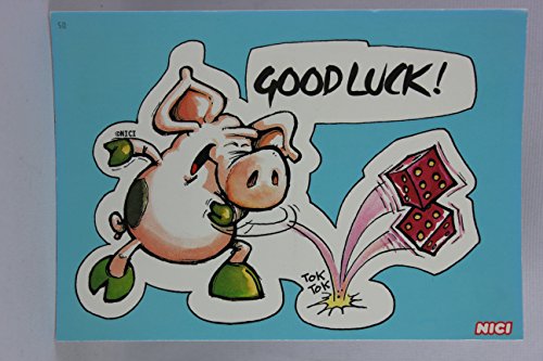 NICI - 60108 - Postkarte, Nr. 50, Glück, Schwein, Good Luck! von NICI