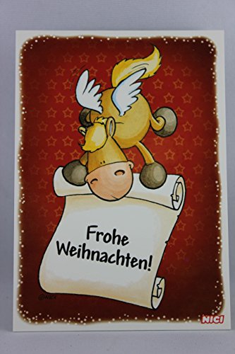 NICI - 60144 - Postkarte, Weihnachten, Pferd, Frohe Weihnachten! von NICI