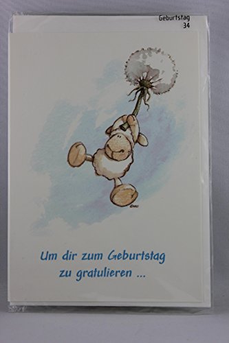 Nici - 65123 - Klappkarte, mit Umschlag, Geburtstag, Schaf, Um dir zum Geburtstag zu gratulieren ist mir kein Weg zu weit und keine Mühe zu groß! Happy Birthday! Nici - 65123 - Klappkarte, mit Umschlag, Geburtstag, Schaf, Um dir zum Geburtstag zu gratulieren ist mir kein Weg zu weit und keine Mühe zu groß! Happy Birthday! von NICI