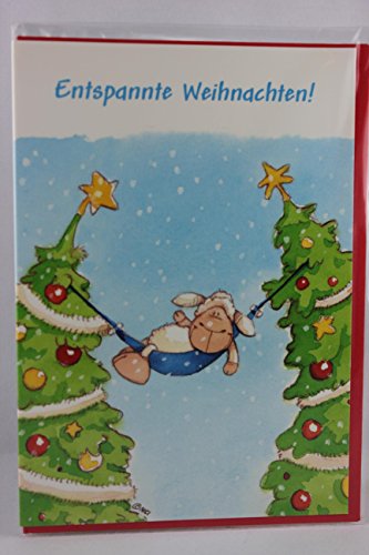 Nici - 65179 - Klappkarte, mit Umschlag, Weihnachten, Entspannte Weihnachten! Erholsames Weihnachtsfest und alles Gute für das neue Jahr! Nici - 65179 - Klappkarte, mit Umschlag, Weihnachten, Entspannte Weihnachten! Erholsames Weihnachtsfest und alles Gute für das neue Jahr! von NICI