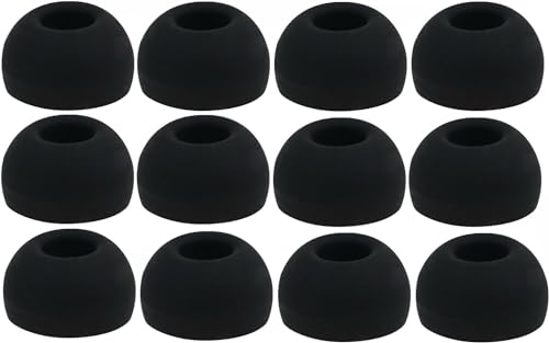 12pcs (All-B) Large (L) Replacement Ear Adapters Earbuds Ear Tips Set Compatible with Sennheiser IE Series, CX Series, CXC Series, CXL Series, OCX Series, and MM Series In Ear Earphones/Headphones von NICKSTON