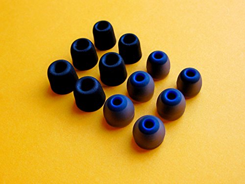 12pcs (BMF-B)- S/M/L Premium Memory Foam and Round Replacement Set Earbuds Eartips for Jaybird X2 Wireless Bluetooth In Ear Earphones/Headphones von NICKSTON