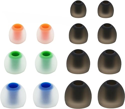 14pcs (NSY-TWTB) Premium Silicone Eartips Adapters Compatible with Sennheiser (M2 IE) Momentum I and G CX 3.00 CX 5.00 CX 7.00BT HD1 HD1 Free and HD1 Wireless In Ear Earphones/Headphones von NICKSTON