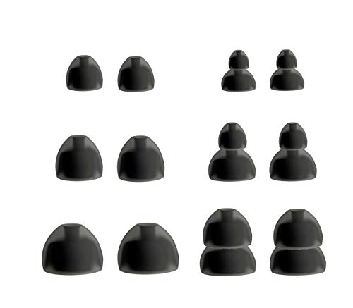 Komfortabel B Oval Fit Kit Kompatibel mit Shure SE110, SE112, SE115, SE210, SE215, SE315, SE420, SE425, SE530 PTH, SE535, SE846, E3c E4c E4G E5c I3C I4C und SCL3, SCL4, SCL5 In Ear Ohrhörern - Ersatzspitzen Ohrstöpsel Ohreinsätze Ohrspitzen von NICKSTON