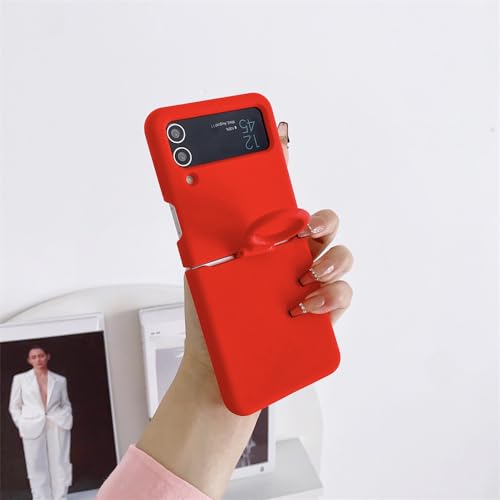 NICRX Für Samsung Galaxy Z Flip 5 4 3 Ringhülle für Samsung Z Flip5 flip4 ZFlip 5 4 ZFlip3 weiche flüssige Silikonhülle, rot, für Samsung Z Flip 5 NICRX Für Samsung Galaxy Z Flip 5 4 3 Ringhülle für Samsung Z Flip5 flip4 ZFlip 5 4 ZFlip3 weiche flüssige Silikonhülle, rot, für Samsung Z Flip 5 von NICRX