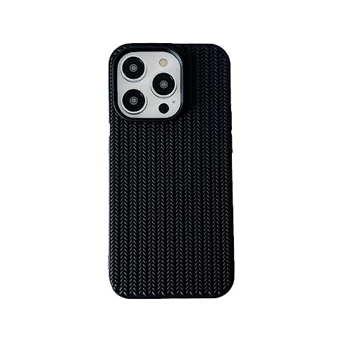 NICRX Für iPhone 14 Pro Max Hülle, modische Webstruktur, weiche Silikonhüllen für iPhone 13 Pro Max 12 11 Pro Max 14 Plus Handyhülle, BK, für iPhone 11 NICRX Für iPhone 14 Pro Max Hülle, modische Webstruktur, weiche Silikonhüllen für iPhone 13 Pro Max 12 11 Pro Max 14 Plus Handyhülle, BK, für iPhone 11 von NICRX