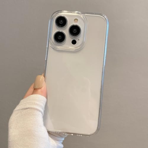NICRX Luxuriöse transparente Hülle für 14 13 12 Mini 11 Pro Max X XR XS 7 8 Plus SE 3 Silikon Bumper Transparent Hard Cover, transparent, für iPhone 13 Pro Max NICRX Luxuriöse transparente Hülle für 14 13 12 Mini 11 Pro Max X XR XS 7 8 Plus SE 3 Silikon Bumper Transparent Hard Cover, transparent, für iPhone 13 Pro Max von NICRX